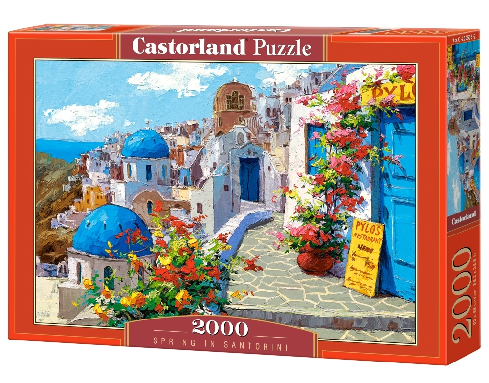 Puzzle 2000 Piezas | Primavera en Santorini Castorland
