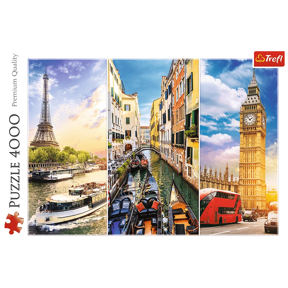 Puzzle 4000 Piezas | Viaje alrededor de Europa Trefl