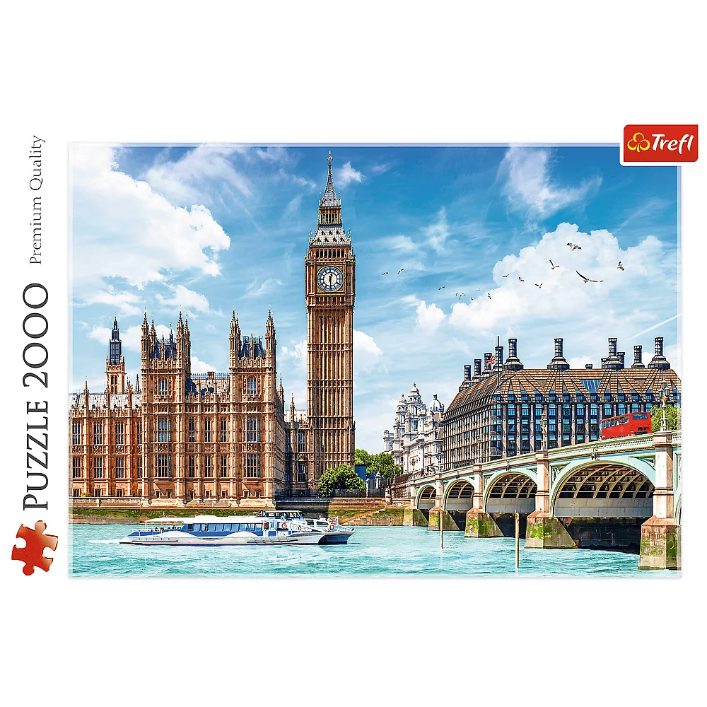 Puzzle 2000 Piezas | Big Ben, Londres, Inglaterra Trefl