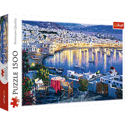 Puzzle 1500 Piezas | Puesta de Sol en Mykonos Trefl