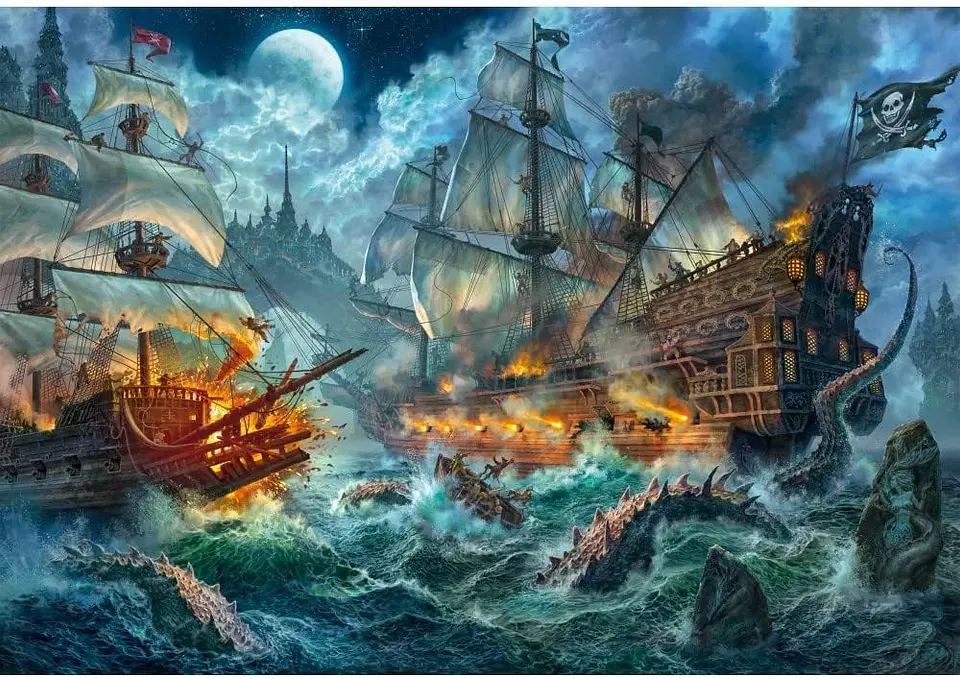 Puzzle 6000 Piezas | Batalla de Piratas 2