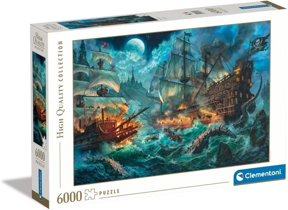 Puzzle 6000 Piezas | Batalla de Piratas Clementoni