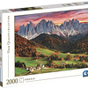 Puzzle 2000 Piezas | Val di Funes Clementoni