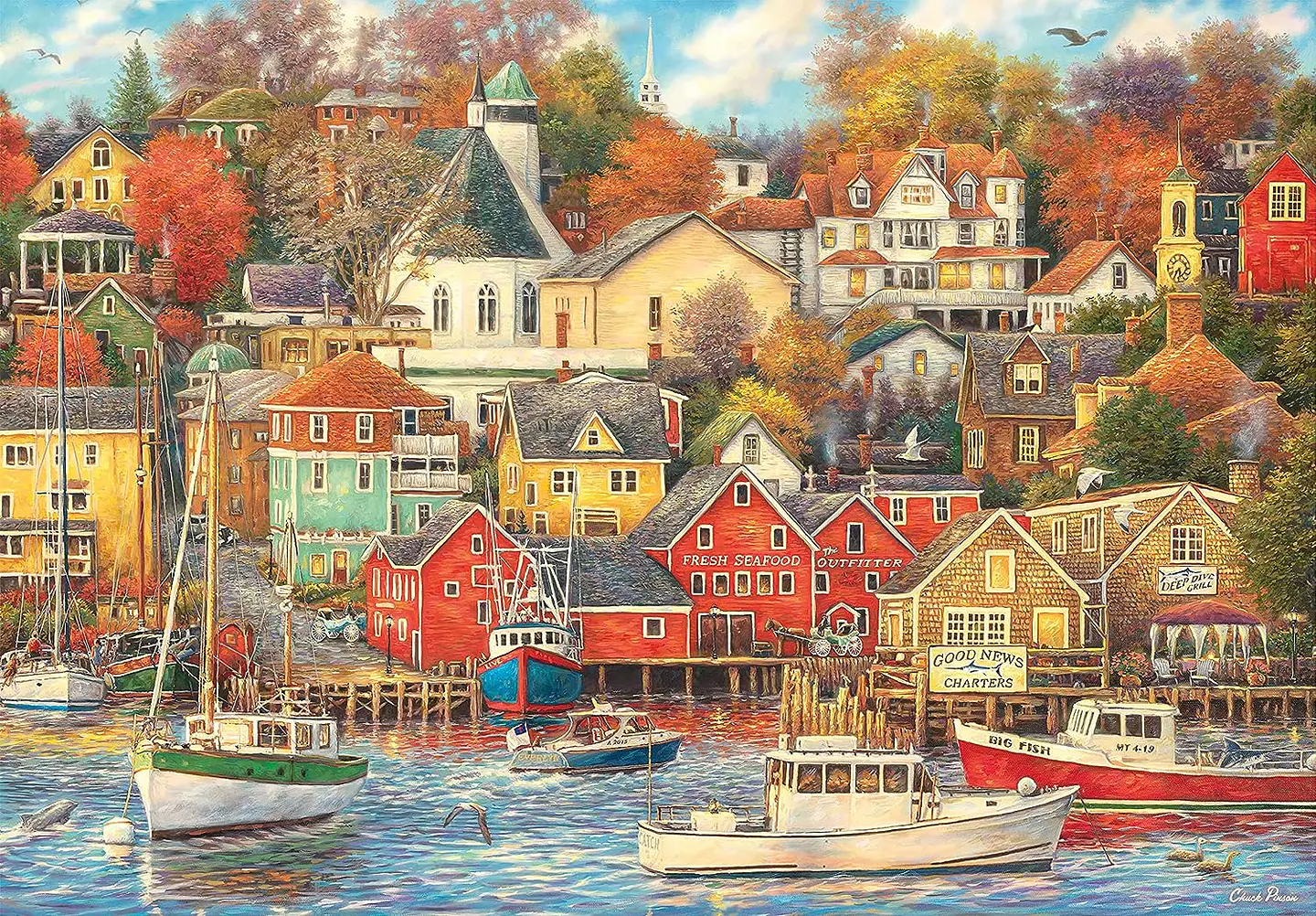 Puzzle 1500 Piezas | Buenos Tiempos en el Muelle 2