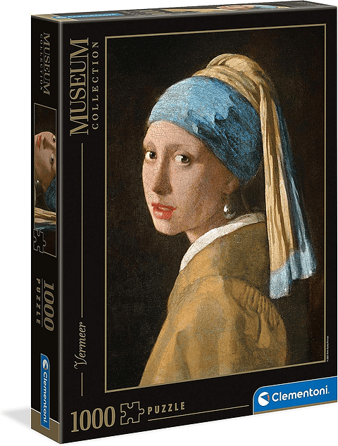 Puzzle 1000 Piezas | Vermeer, Chica con Aro de Perla Clementoni