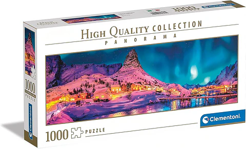 Puzzle 1000 Piezas Panorámico | Noche de Colores en Islas Lofoten