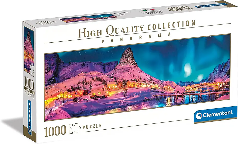 Puzzle 1000 Piezas Panorámico | Noche de Colores en Islas Lofoten 1