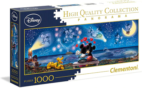 Puzzle 1000 Piezas Panorámico | Disney Mickey y Minnie