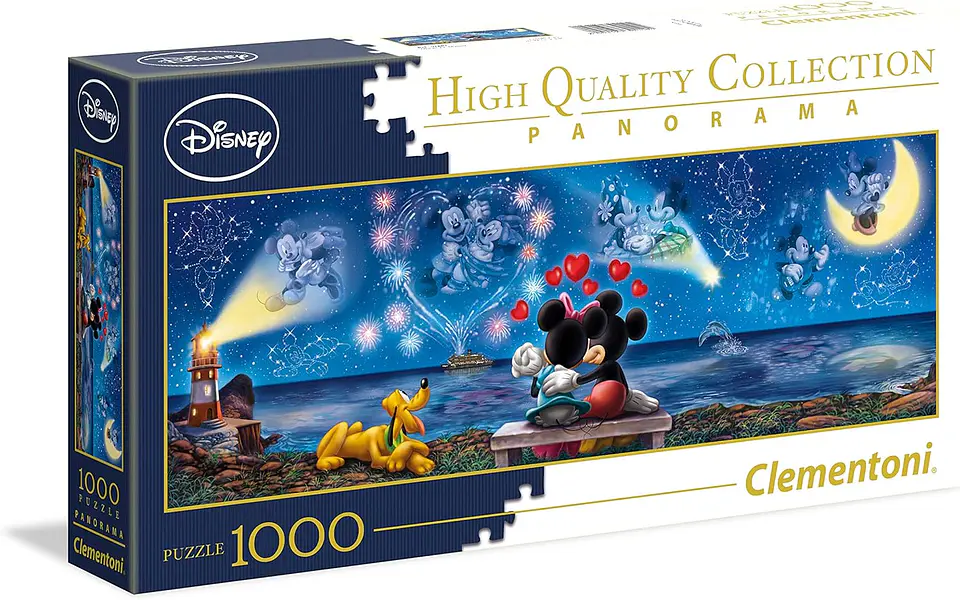 Puzzle 1000 Piezas Panorámico | Disney Mickey y Minnie 1