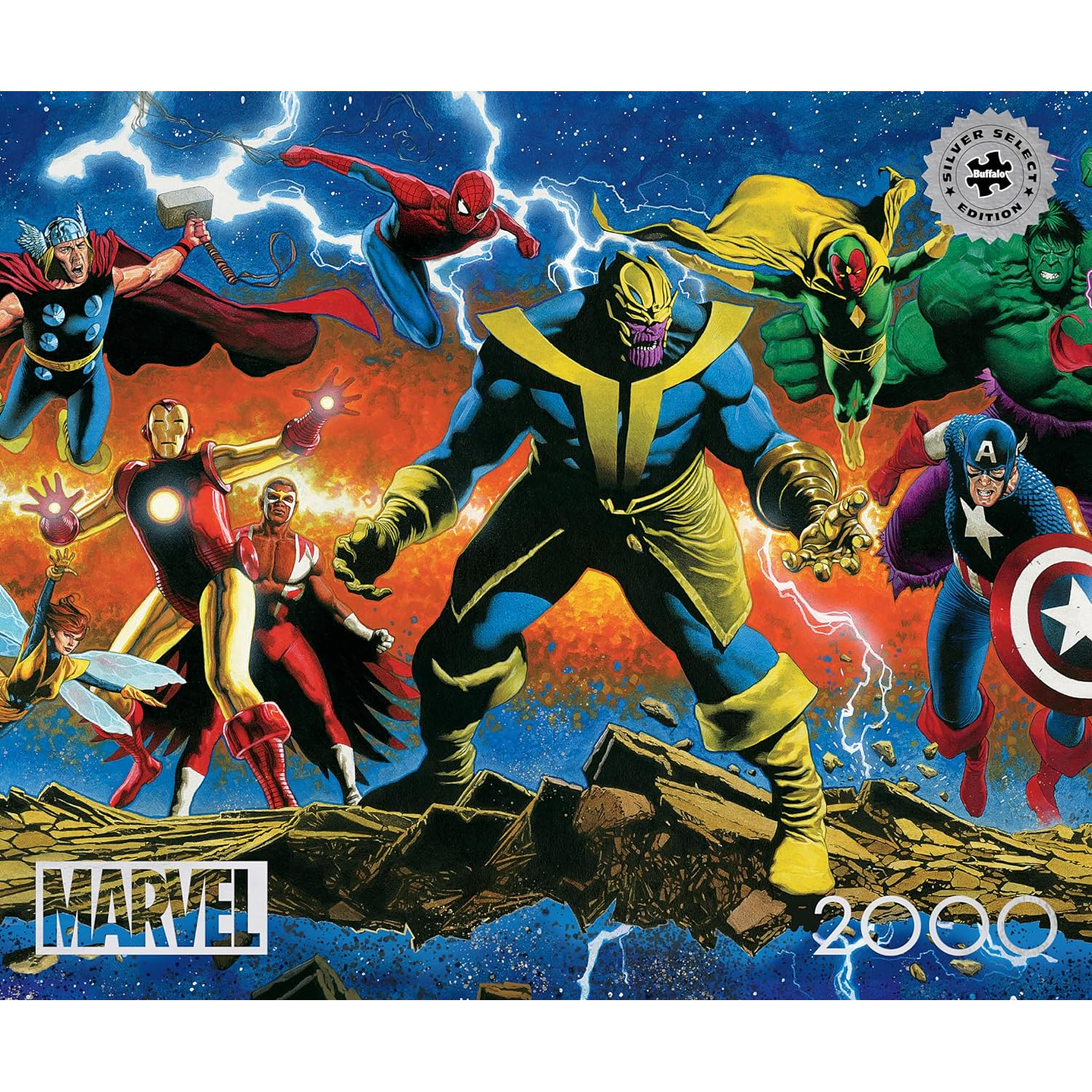 Puzzle 2000 Piezas | Marvel El Legado de Thanos Buffalo Games  5