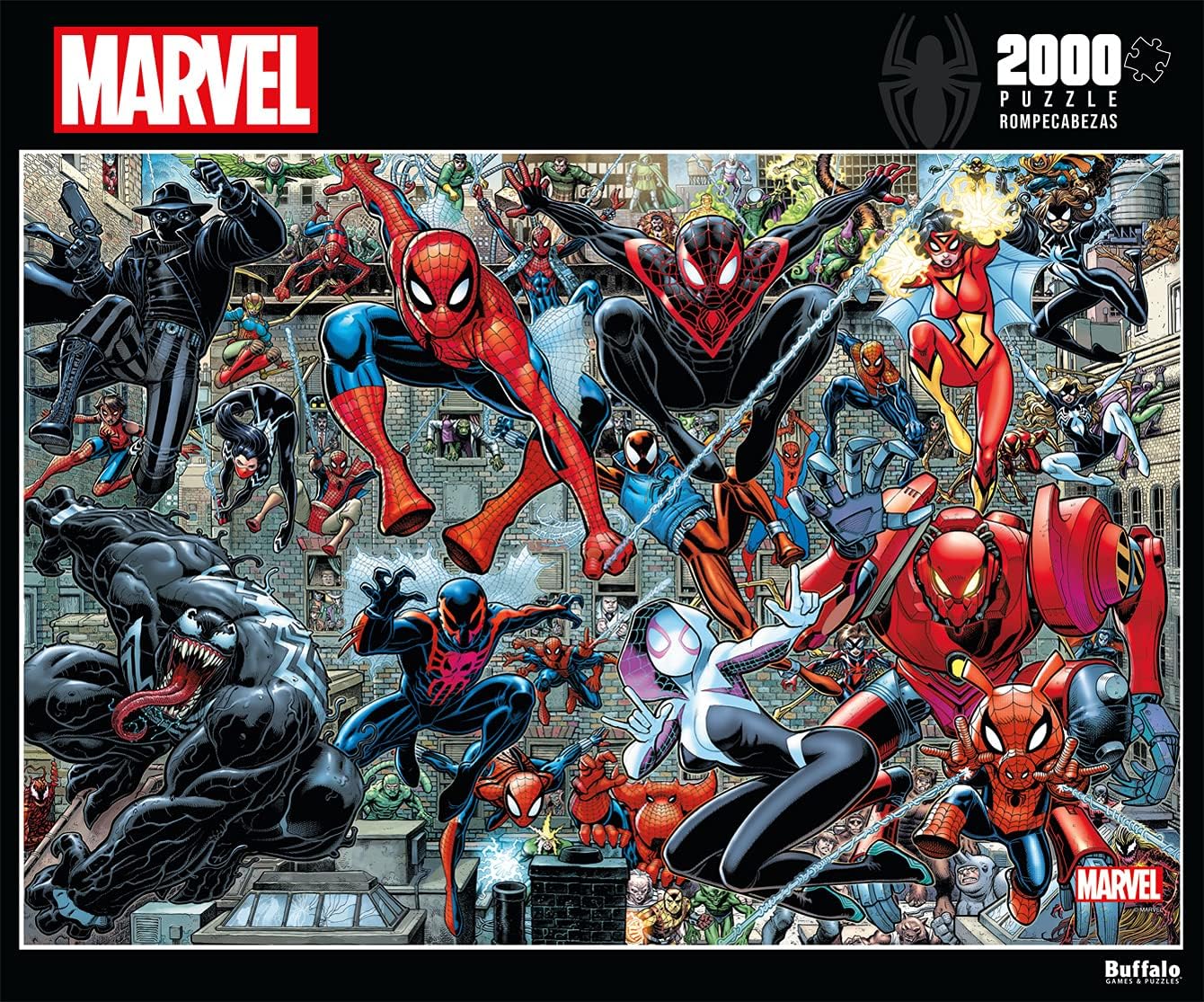 Puzzle 2000 Piezas | Marvel Spiderverse Buffalo Games 