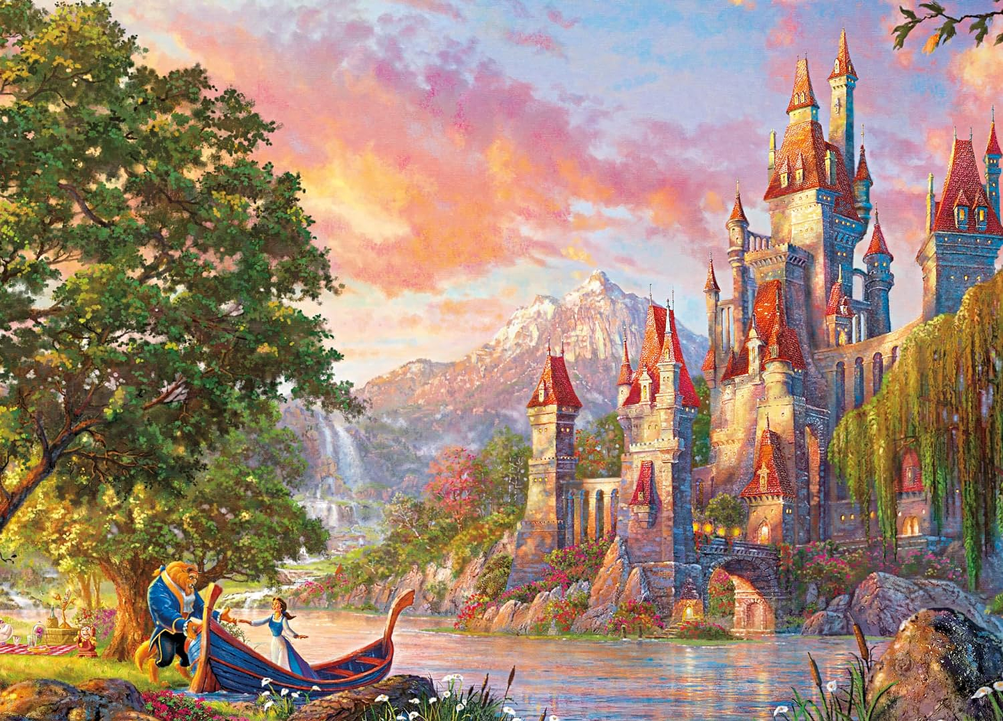 Puzzle 1000 Piezas | Disney La Bella y La Bestia Paseo al Atardecer Ceaco  2