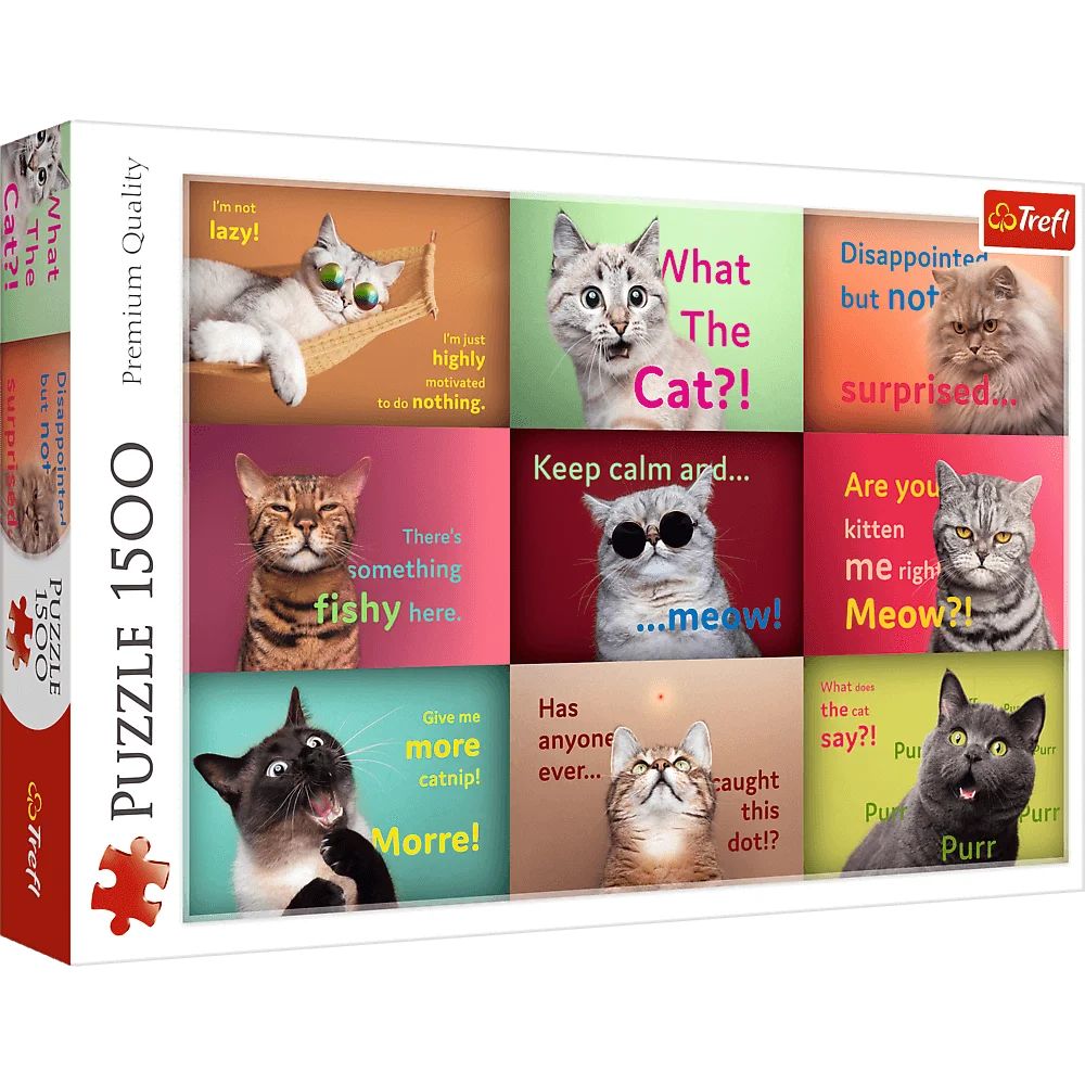 Puzzle 1500 Piezas | Gatos y sus Caras Graciosas Trefl