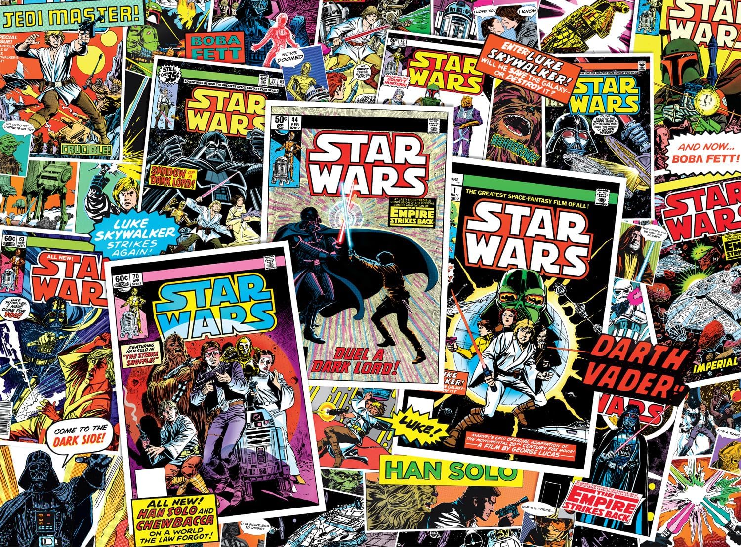 Puzzle 1000 Piezas | Star Wars Comic Collage Vintage