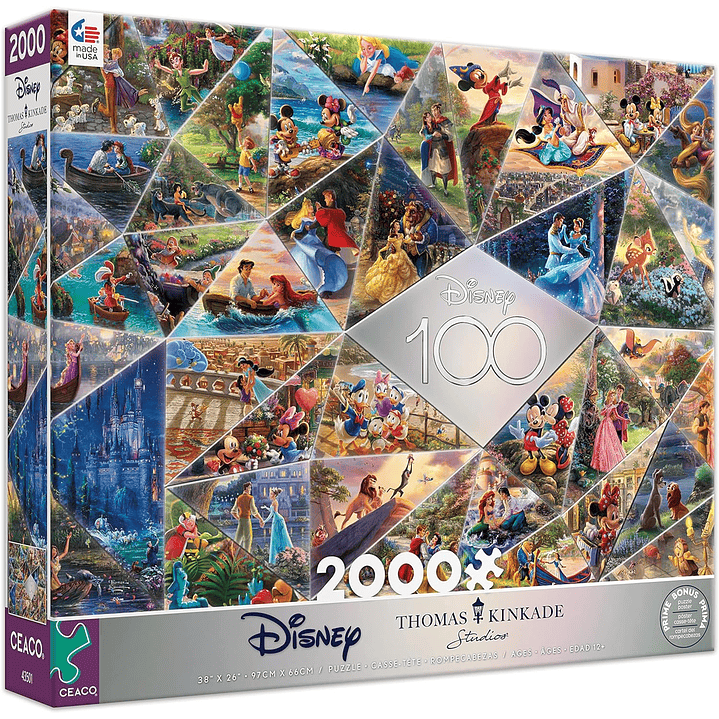 Puzzle 2000 Piezas | Disney 100 Años 1