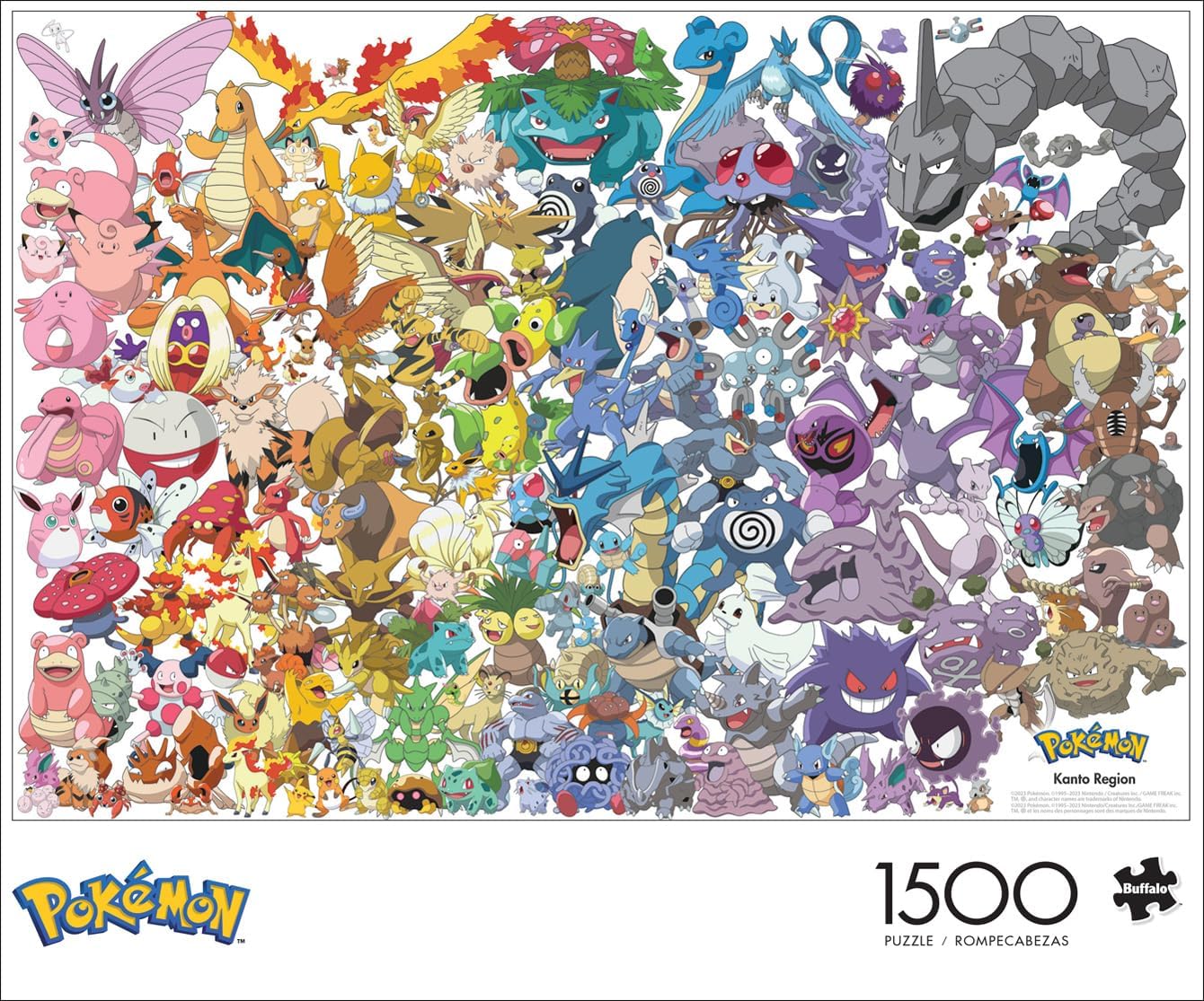 Puzzle 1500 piezas | Pokémon Generación Kanto Buffalo Games