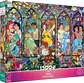 Puzzle 1500 Piezas | Disney Vitral de Princesas Ceaco - Miniatura 1