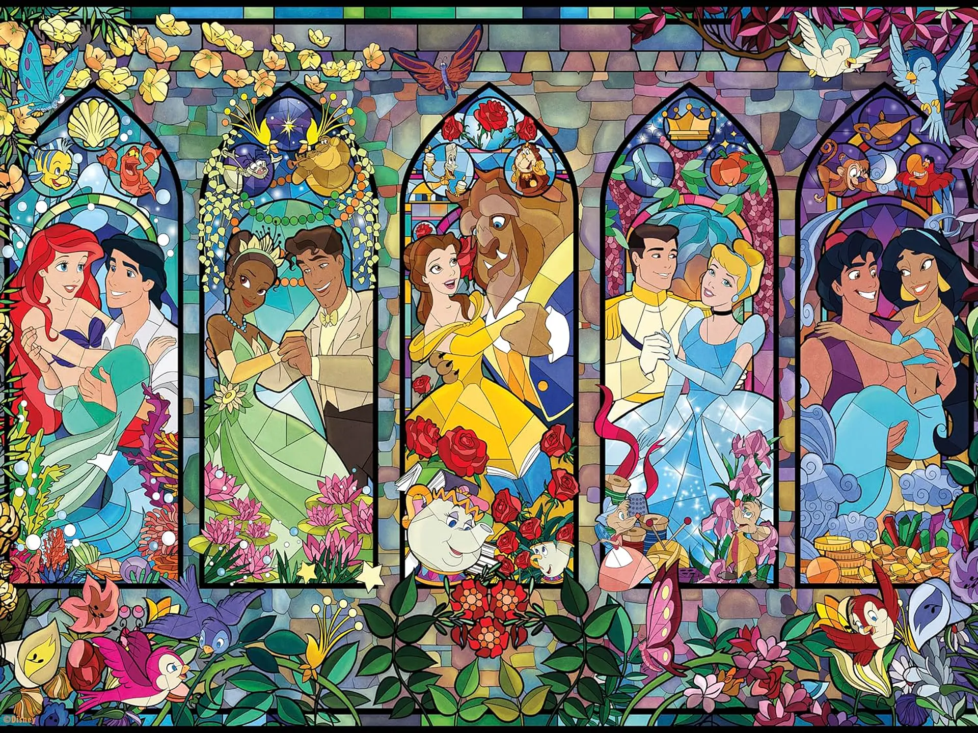 Puzzle 1500 Piezas | Disney Vitral de Princesas Ceaco 2