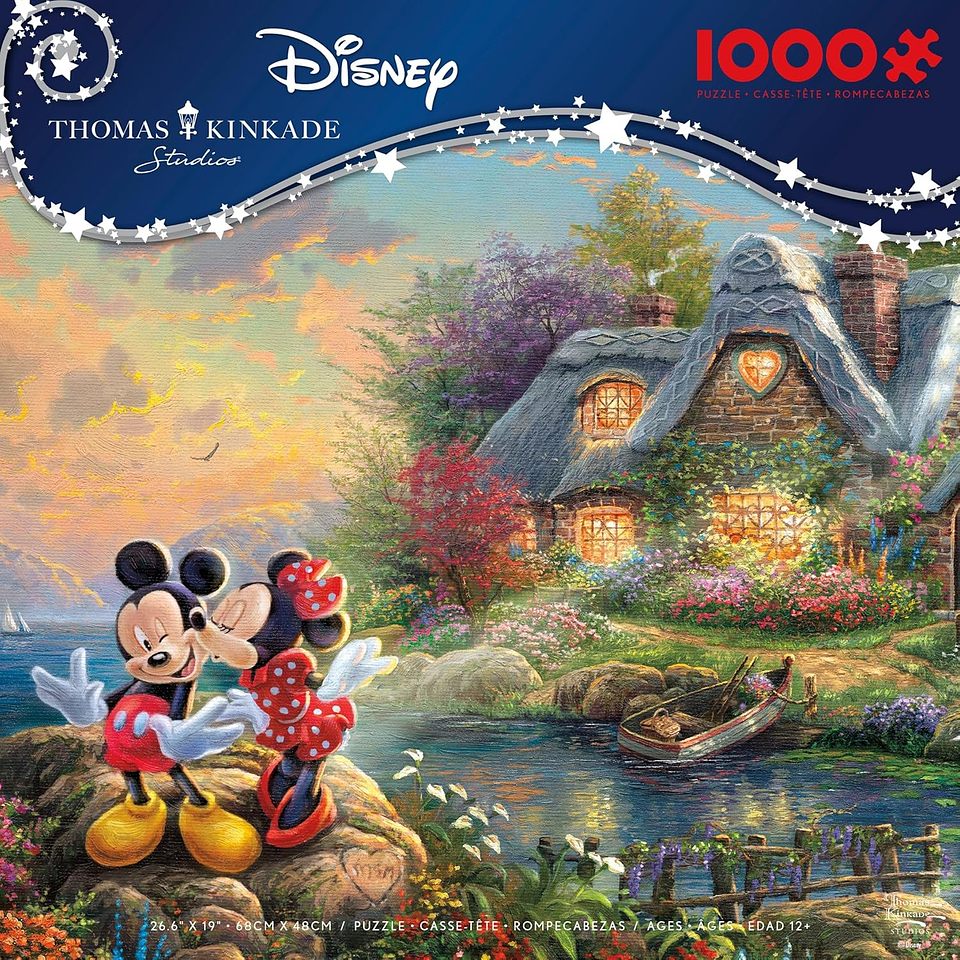 Puzzle 1000 Piezas | Disney Mickey y Minnie Cabaña del Lago 1