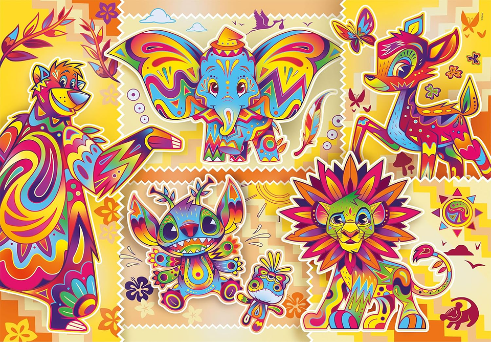 Puzzle 1000 Piezas | Disney Amigos Coloridos Clementoni 2