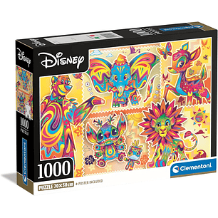 Puzzle 1000 Piezas | Disney Amigos Coloridos Clementoni