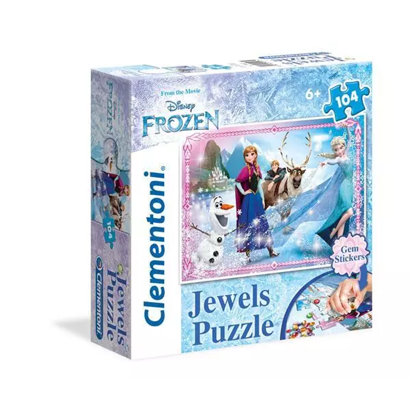 Puzzle 104 Piezas  | Disney Frozen Jewels Clementoni 1