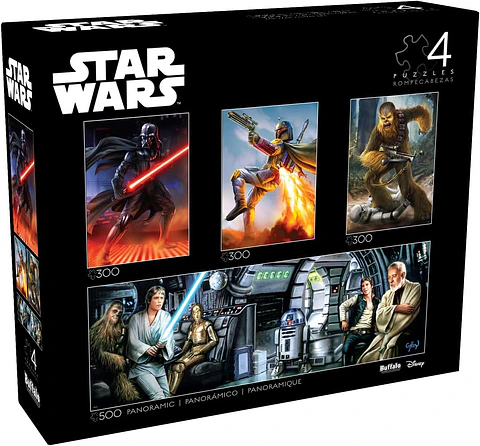 Puzzle 300 y 500 Piezas | Star Wars Multipack (4 en 1)