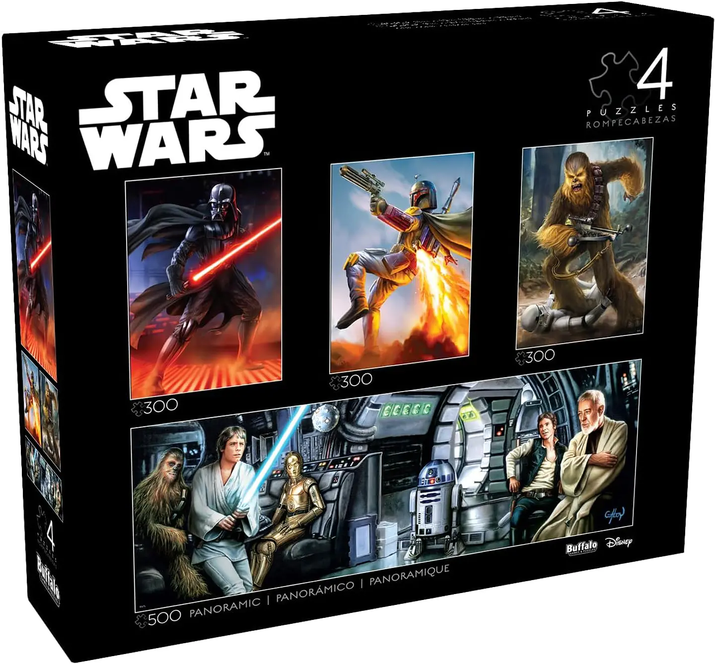 Puzzle 300 y 500 Piezas | Star Wars Multipack (4 en 1) 1