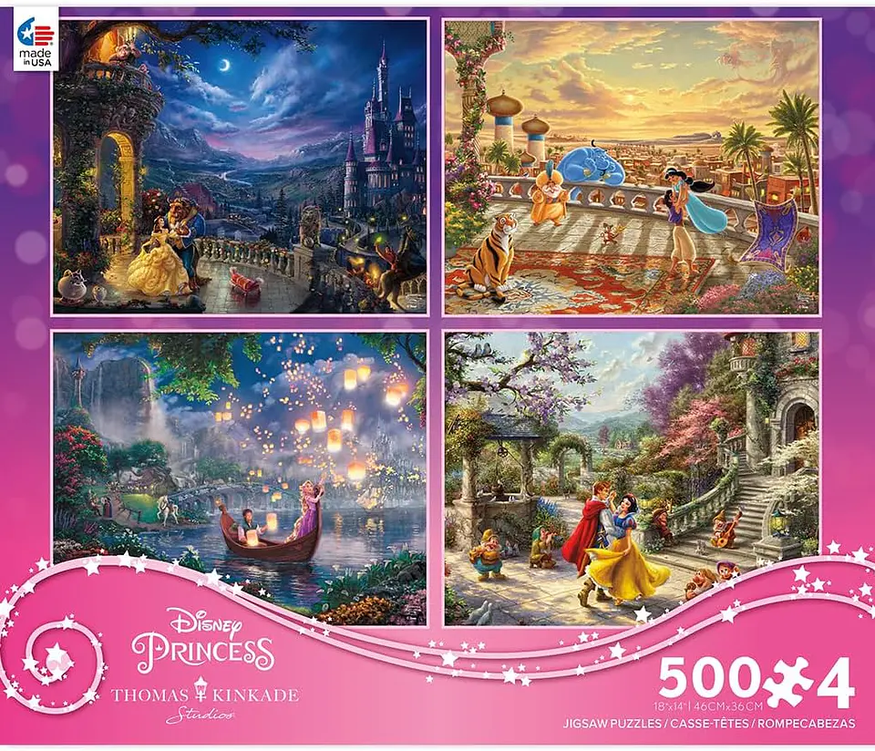 Puzzle (4 en 1) 500 piezas c/u | Disney Multipack (L) Ceaco  6