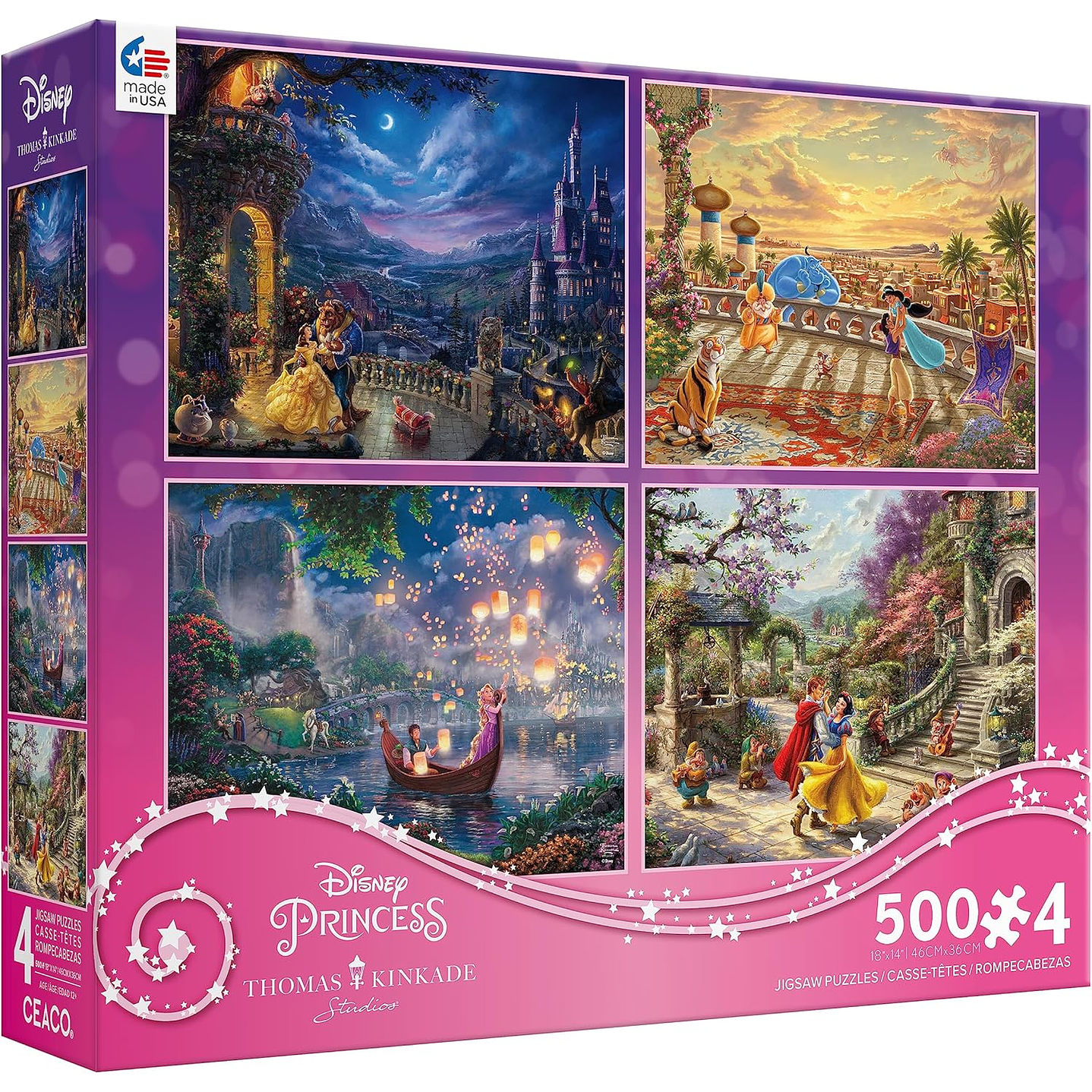 Puzzle (4 en 1) 500 piezas c/u | Disney Multipack (L) Ceaco  1