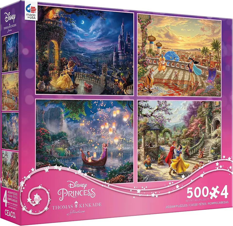Puzzle (4 en 1) 500 piezas c/u | Disney Multipack (L) Ceaco  1