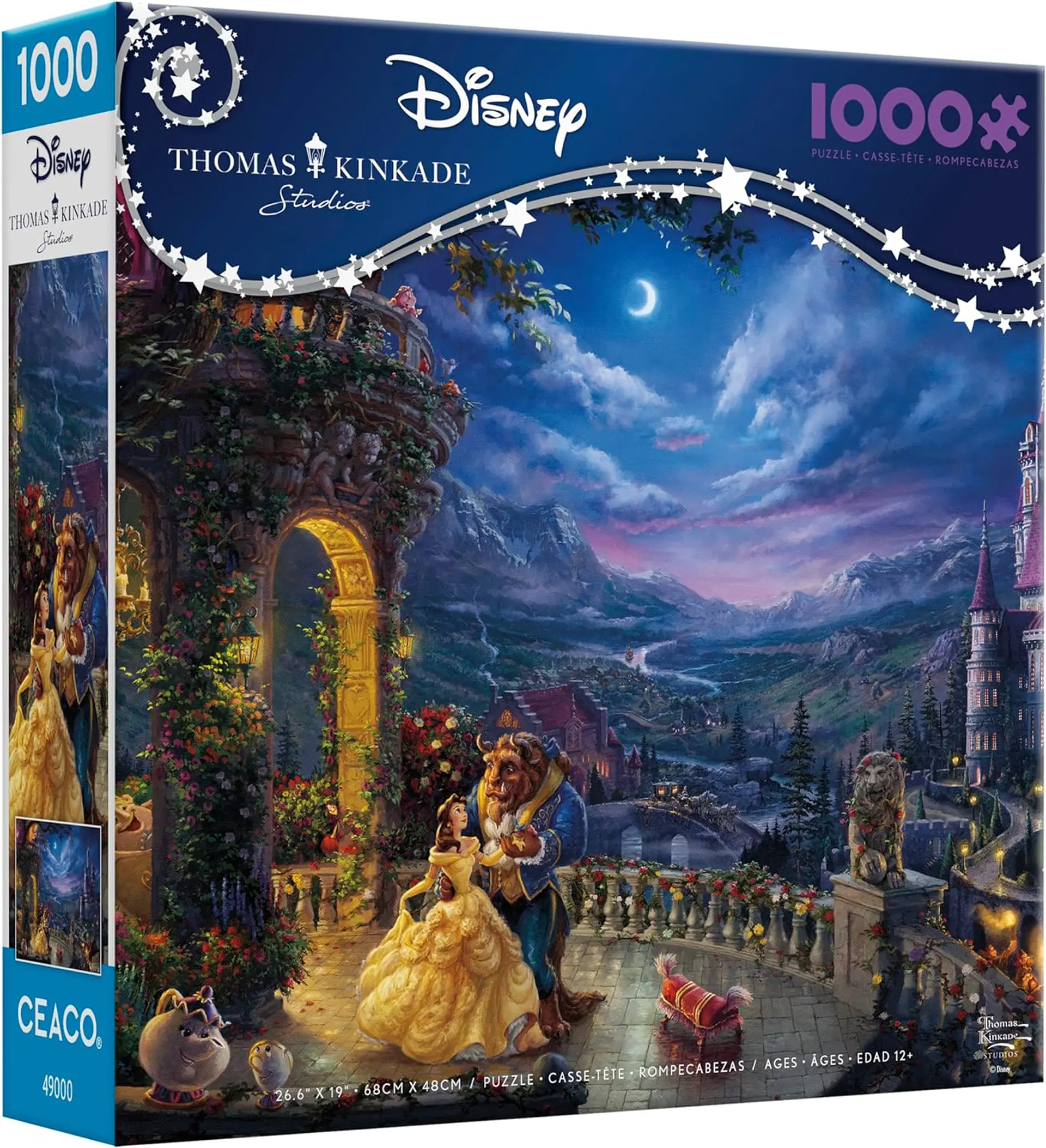 Puzzle 1000 Piezas | Disney La Bella y la Bestia Bailando a la Luz de la Luna  1