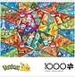 Puzzle 1000 piezas | Pokémon Iniciales en Mosaico de Vitrales - Miniatura 1