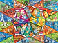 Puzzle 1000 piezas | Pokémon Iniciales en Mosaico de Vitrales - Miniatura 3
