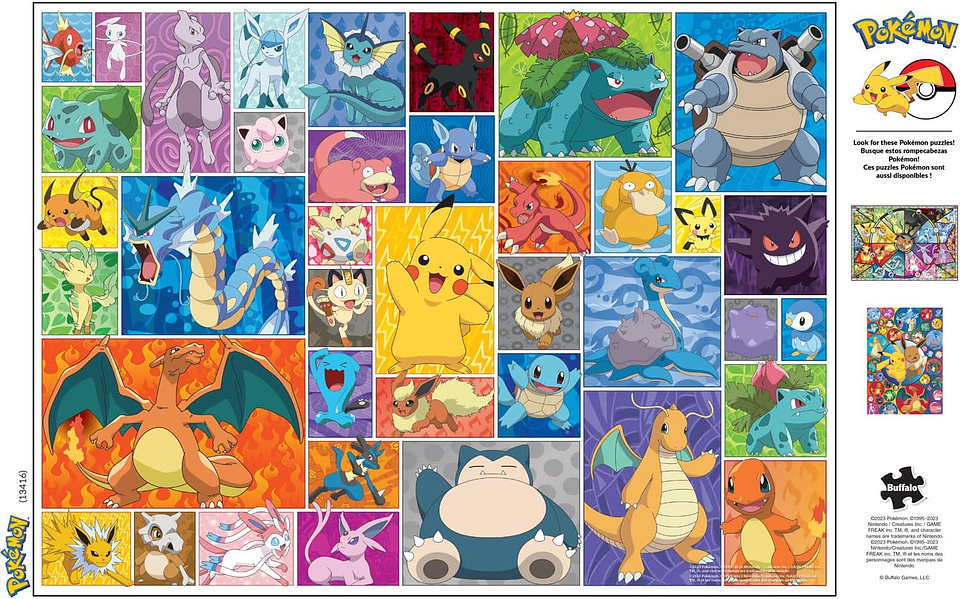 Puzzle 1000 piezas | Pokémon Frames 5