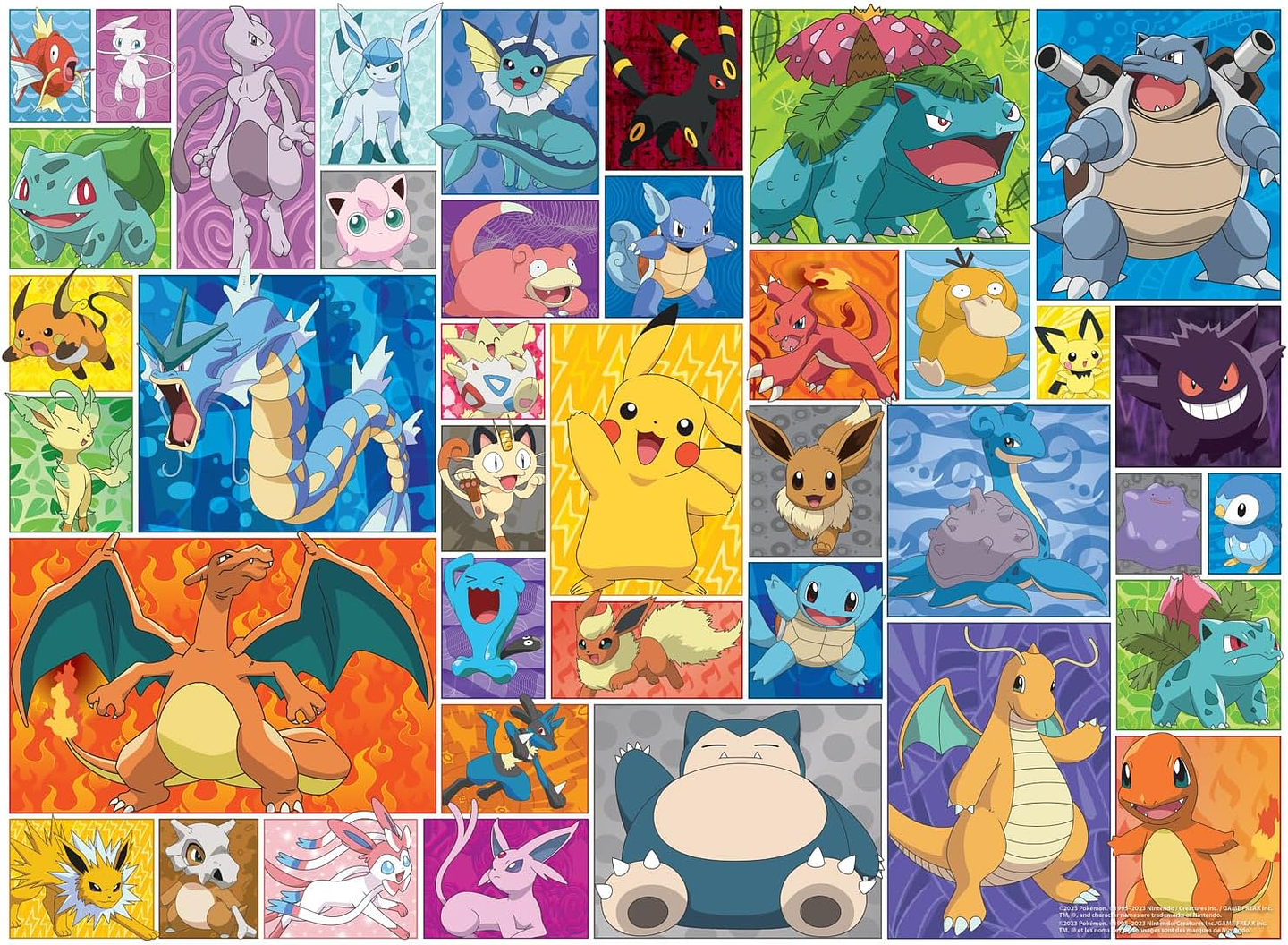 Puzzle 1000 piezas | Pokémon Frames 2
