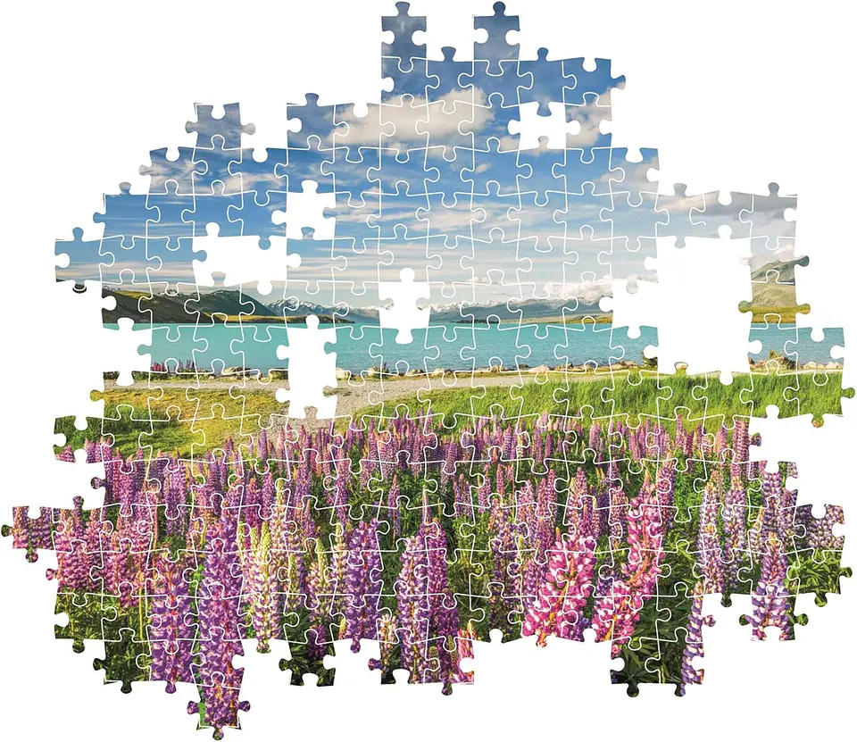 Puzzle 1500 Piezas | Lupinos en el Lago Tekapo 5