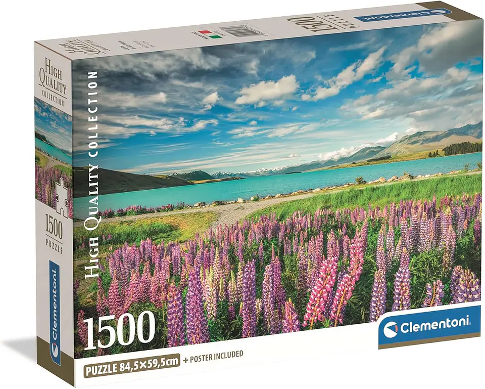 Puzzle 1500 Piezas | Lupinos en el Lago Tekapo 1