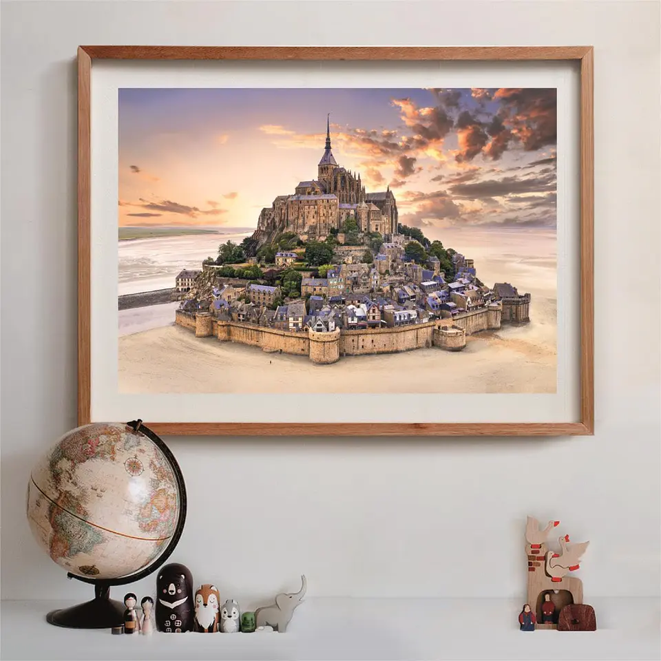 Puzzle 1500 Piezas | Crecida del Monte Saint-Michel 4