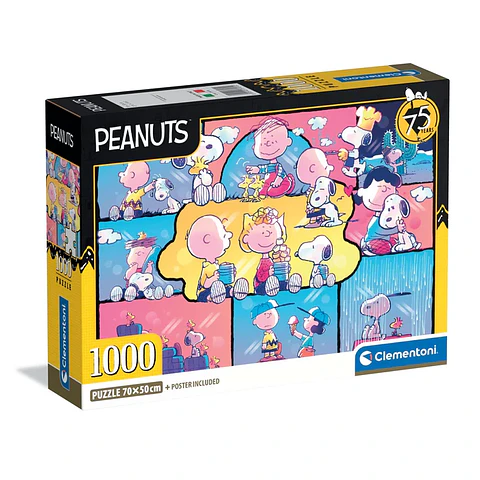 Puzzle 1000 Piezas | Peanuts Charlie Brown, Sally y Snoopy