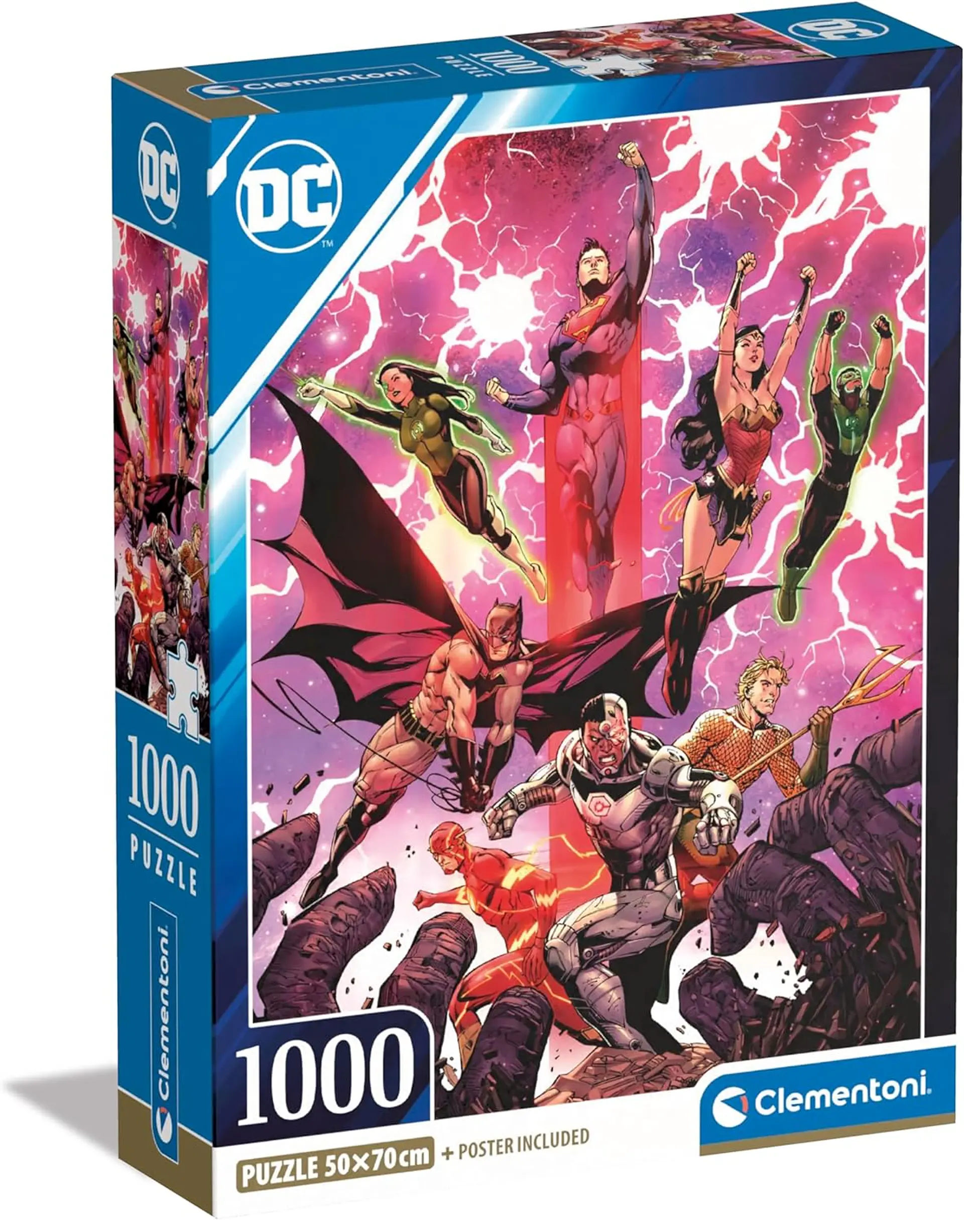 Puzzle 1000 Piezas | DC Liga de la Justicia 2 Clementoni 1