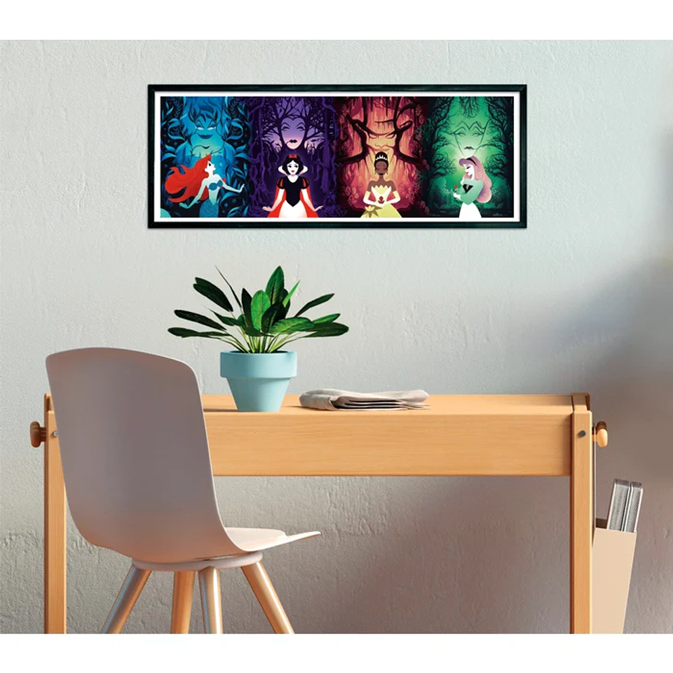 Puzzle 1000 Piezas Panorámico | Princesas Clementoni 3