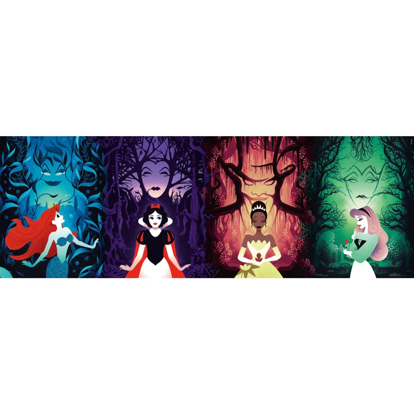 Puzzle 1000 Piezas Panorámico | Princesas Clementoni 2