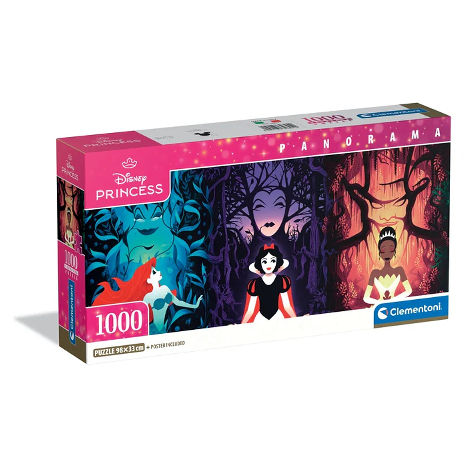 Puzzle 1000 Piezas Panorámico | Princesas Clementoni 1