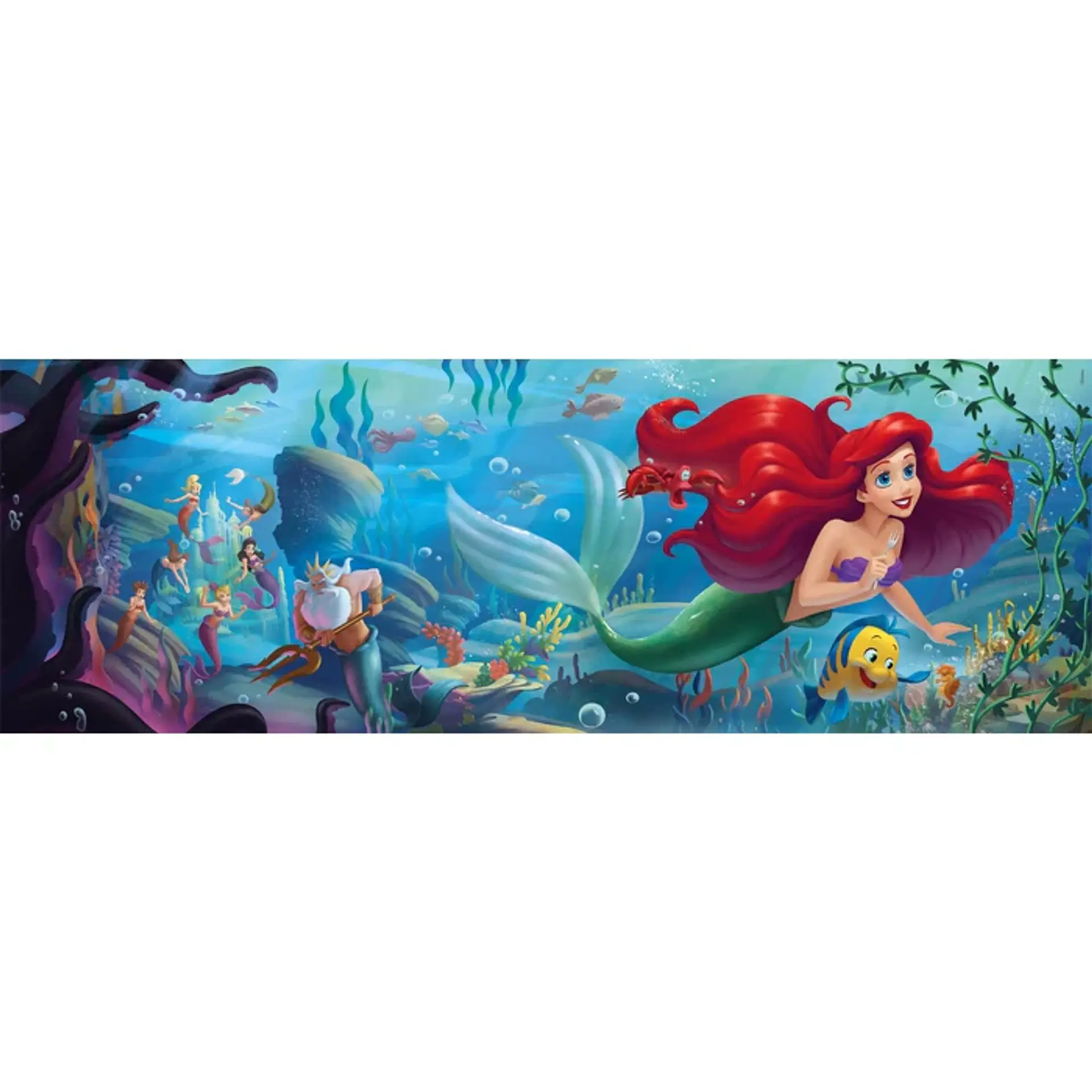 Puzzle 1000 Piezas Panorámico | Disney La Sirenita 2