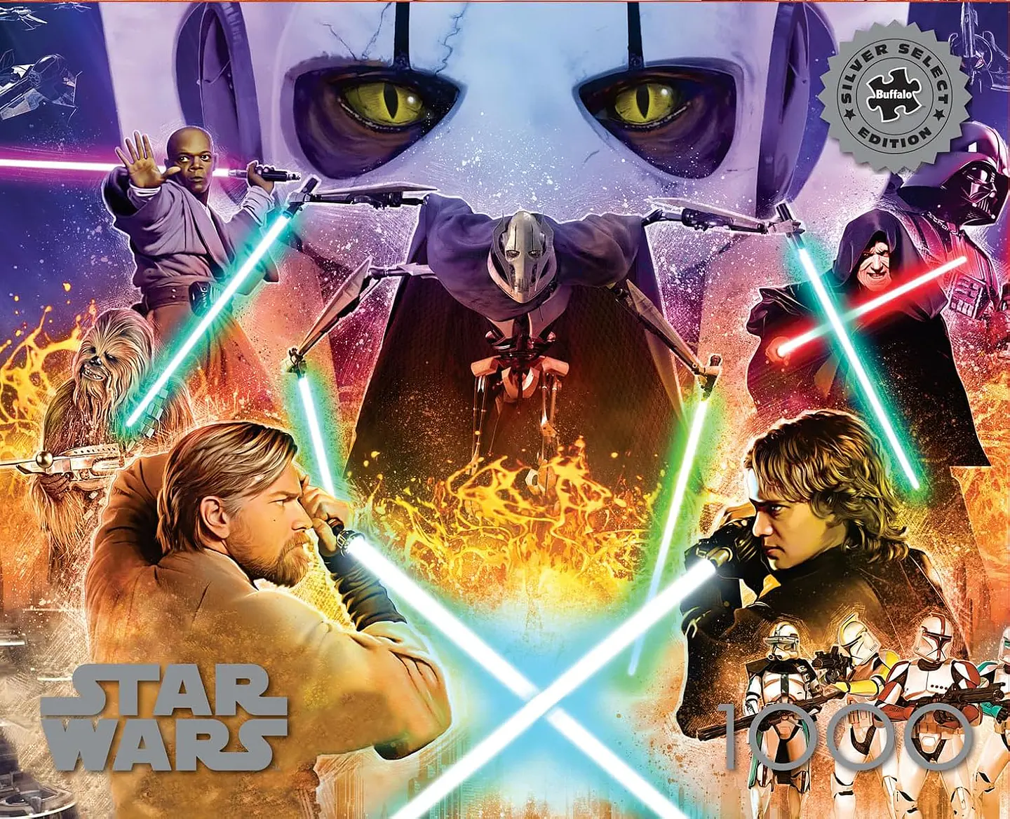 Puzzle 1000 Piezas | Star Wars La Venganza de los Sith Silver Select 5