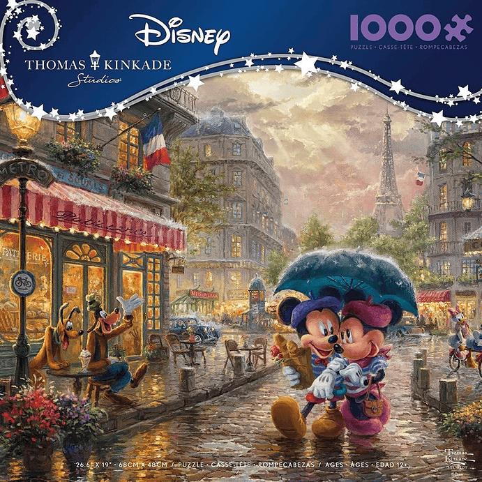 Puzzle 1000 Piezas | Disney Mickey y Minnie en París Ceaco  4