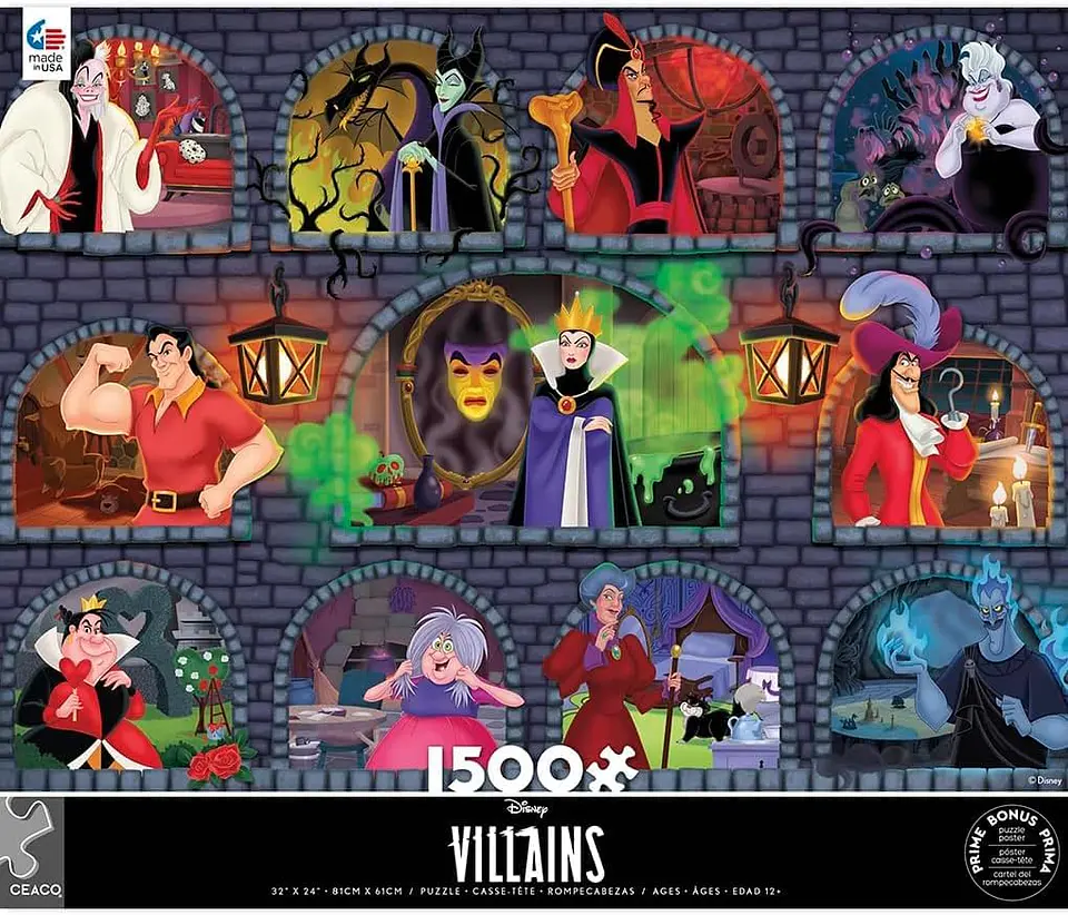 Puzzle 1500 Piezas | Disney Villanos 4
