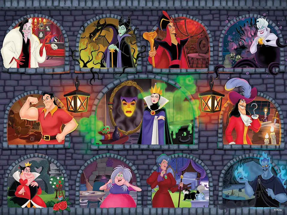 Puzzle 1500 Piezas | Disney Villanos 3