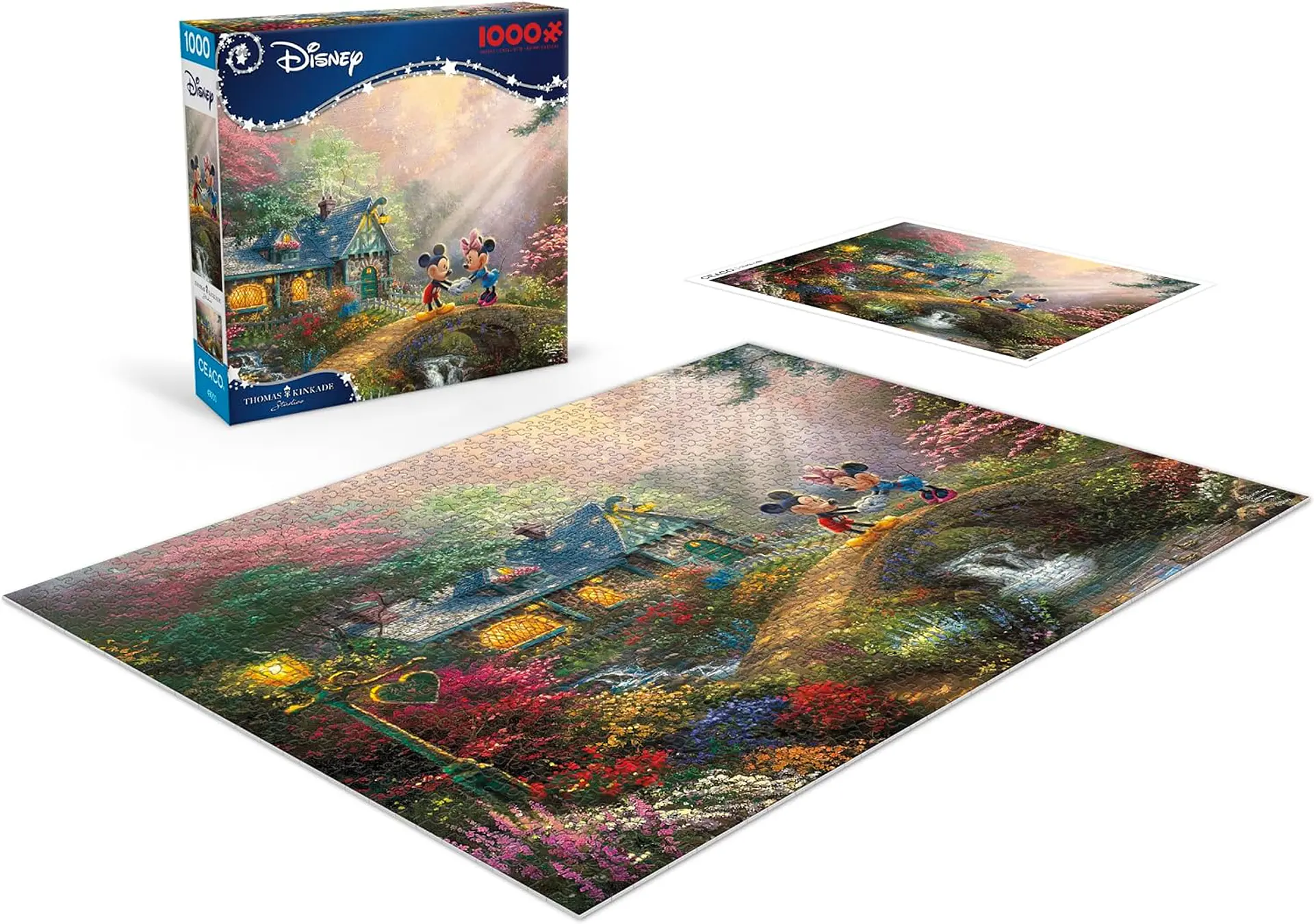 Puzzle 1000 Piezas | Disney Mickey y Minnie en Puente Corazon 3